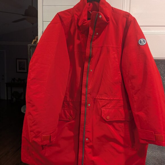 Land's End Size 3X Women's Red Expedition Down Waterproof Hooded Winter Parka - Picture 10 of 14
